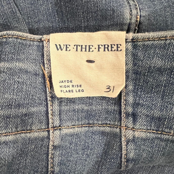 Free People We the Free Jayde Flare Jeans Size 31 - Picture 6 of 8